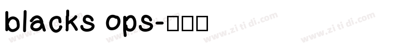 blacks ops字体转换